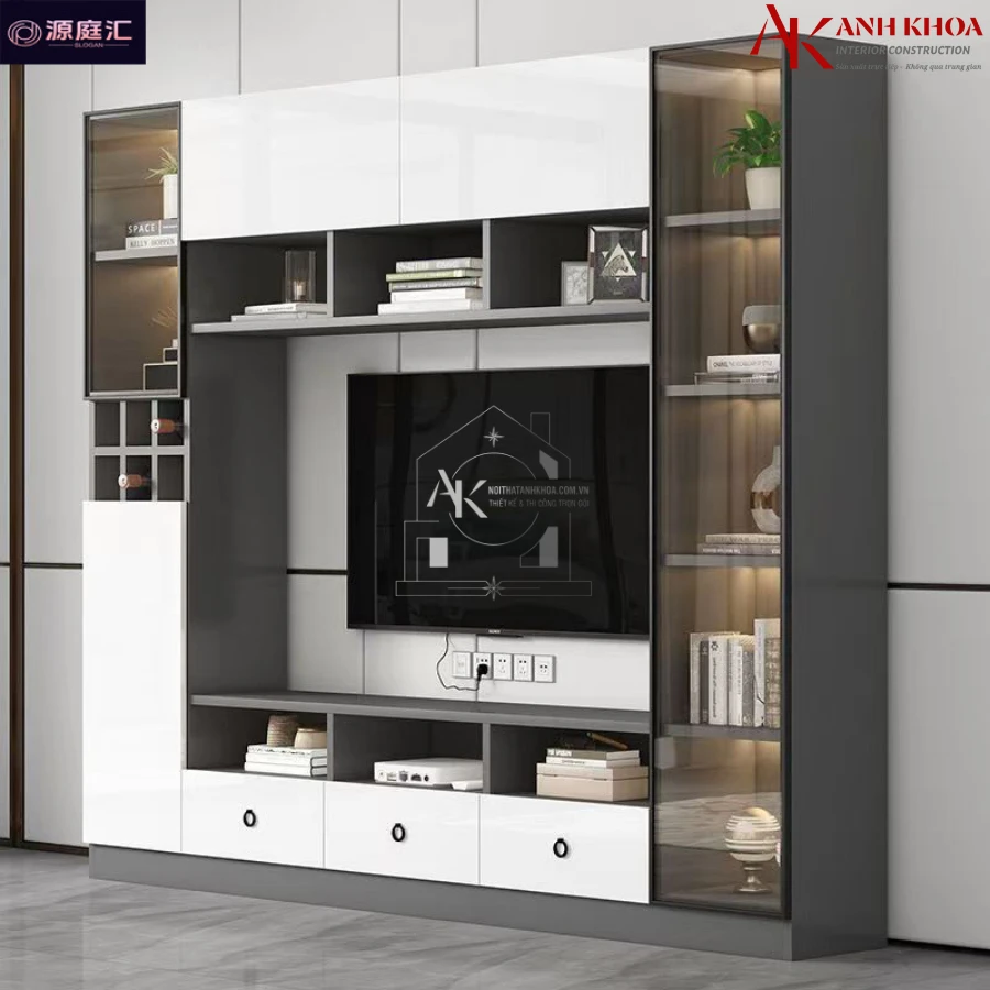 Mẫu kệ Tivi gỗ công nghiệp thiết kế hiện đại Mẫu kệ Tivi gỗ công nghiệp thiết kế hiện đại