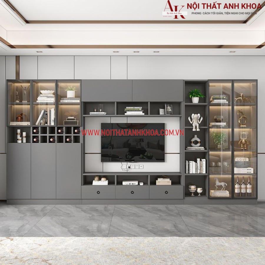 Mẫu kệ tivi phòng khách gỗ công nghiệp hiện đại sang trọng Mẫu kệ tivi phòng khách gỗ công nghiệp hiện đại sang trọng