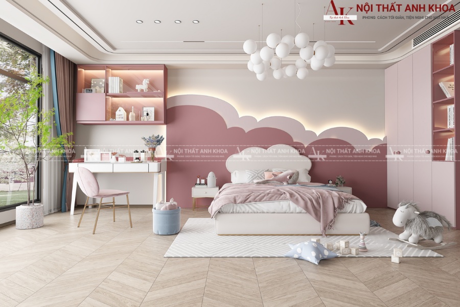 Mẫu phòng ngủ công chúa cho bé gái Mẫu phòng ngủ công chúa cho bé gái