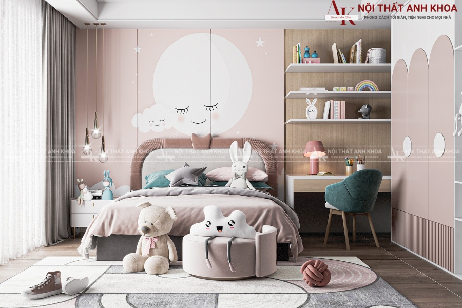 Mẫu phòng ngủ công chúa cho bé gái Mẫu phòng ngủ công chúa cho bé gái