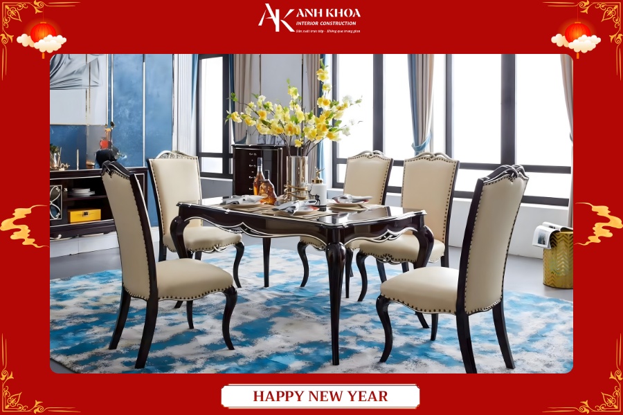 Giữ lửa ấm cúng bên bàn ăn Tân Cổ Điển sang trọng và tinh tế Giữ lửa ấm cúng bên bàn ăn Tân Cổ Điển sang trọng và tinh tế