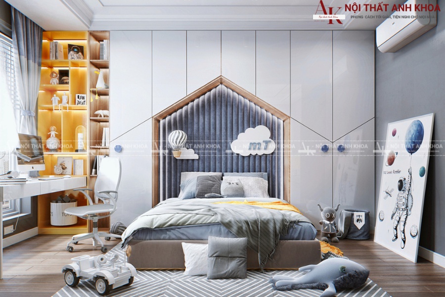 Mẫu thiết kế phòng ngủ cho bé trai 15 tuổi Mẫu thiết kế phòng ngủ cho bé trai 15 tuổi