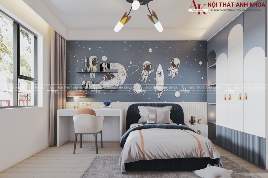 Mẫu thiết kế phòng ngủ cho bé trai 15 tuổi Mẫu thiết kế phòng ngủ cho bé trai 15 tuổi