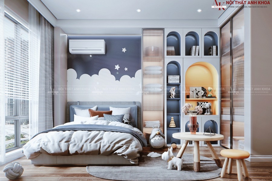 Mẫu thiết kế phòng ngủ cho bé trai sang trọng Mẫu thiết kế phòng ngủ cho bé trai sang trọng