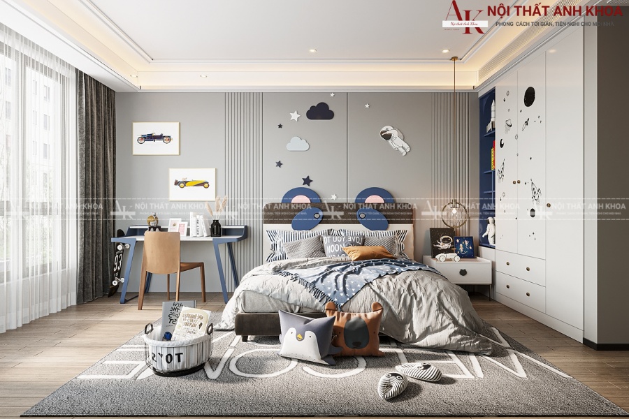 Thiết kế phòng ngủ bé trai nhiều chủ đề Thiết kế phòng ngủ bé trai nhiều chủ đề