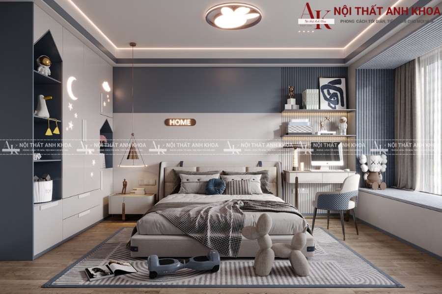 Mẫu thiết kế phòng ngủ trẻ em đẹp hiện đại Mẫu thiết kế phòng ngủ trẻ em đẹp hiện đại