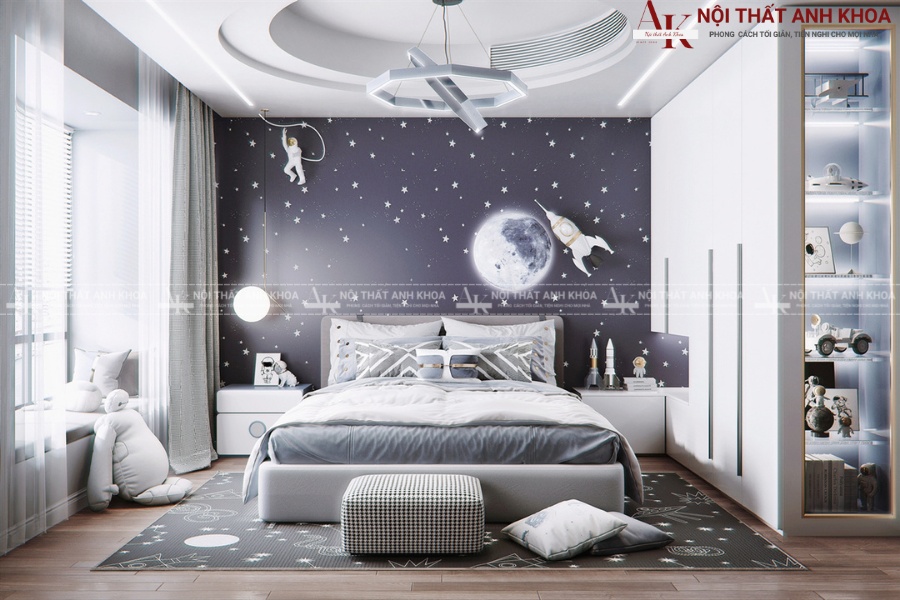 Mẫu thiết kế phòng ngủ trẻ em đẹp hiện đại Mẫu thiết kế phòng ngủ trẻ em đẹp hiện đại