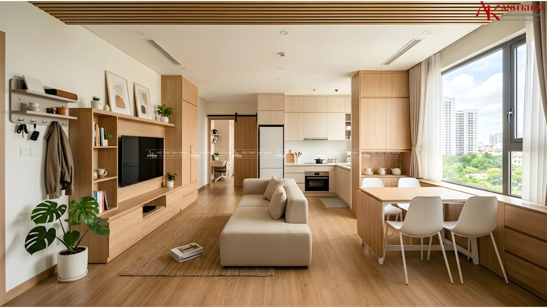 Nội thất chung cư 70m2 - Tối ưu công năng sử dụng Nội thất chung cư 70m2 - Tối ưu công năng sử dụng