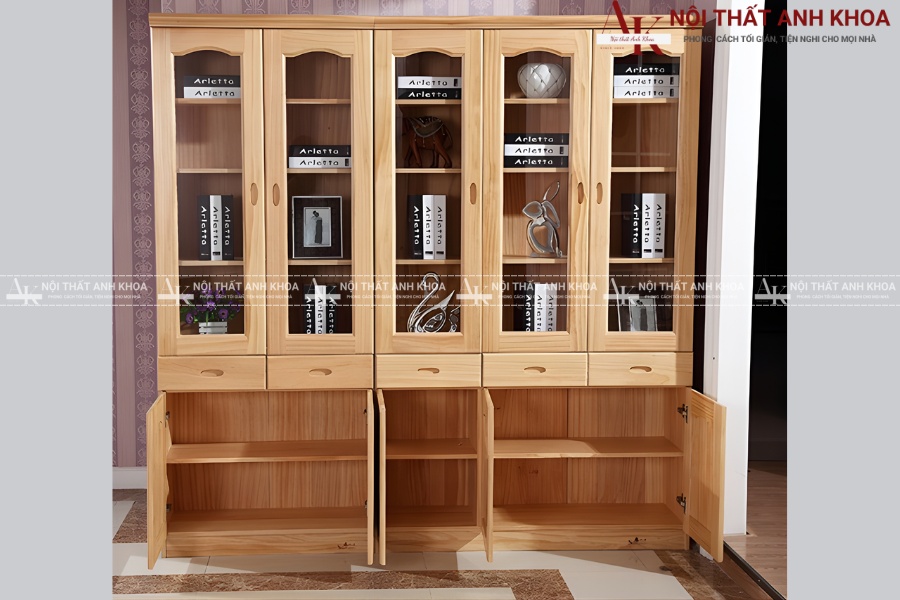 Mẫu tủ hồ sơ gỗ tự nhiên - Bền đẹp từng chi tiết Mẫu tủ hồ sơ gỗ tự nhiên - Bền đẹp từng chi tiết