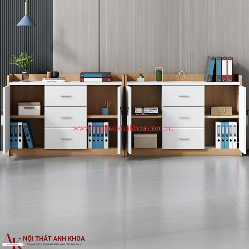 Mẫu tủ hồ sơ văn phòng gỗ công nghiệp giá tốt màu vàng phối trắng Mẫu tủ hồ sơ văn phòng gỗ công nghiệp giá tốt màu vàng phối trắng