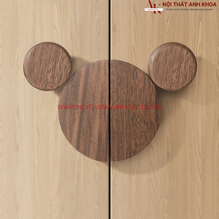 Tay nắm hình gấu bo tròn ngộ nghĩnh Tay nắm hình gấu bo tròn ngộ nghĩnh