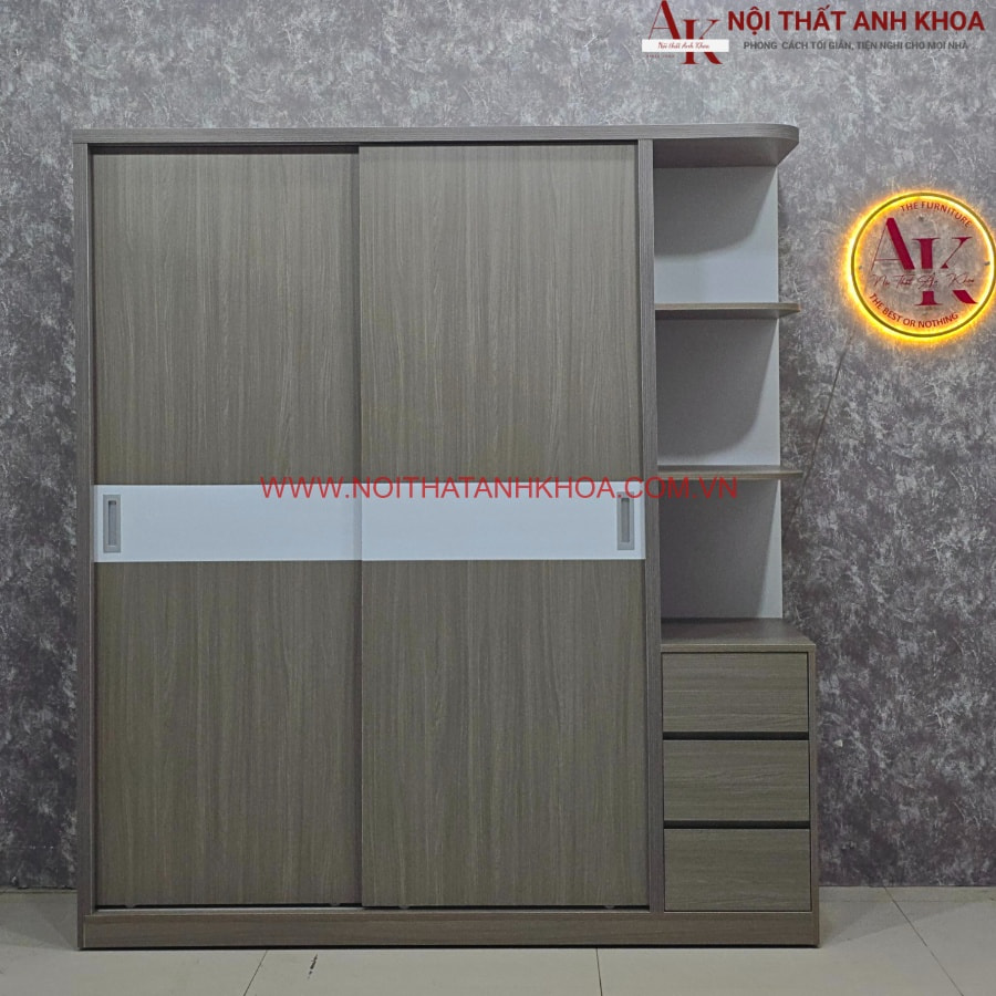 Mẫu tủ quần áo cửa lùa màu đẹp tiện lợi Mẫu tủ quần áo cửa lùa màu đẹp tiện lợi