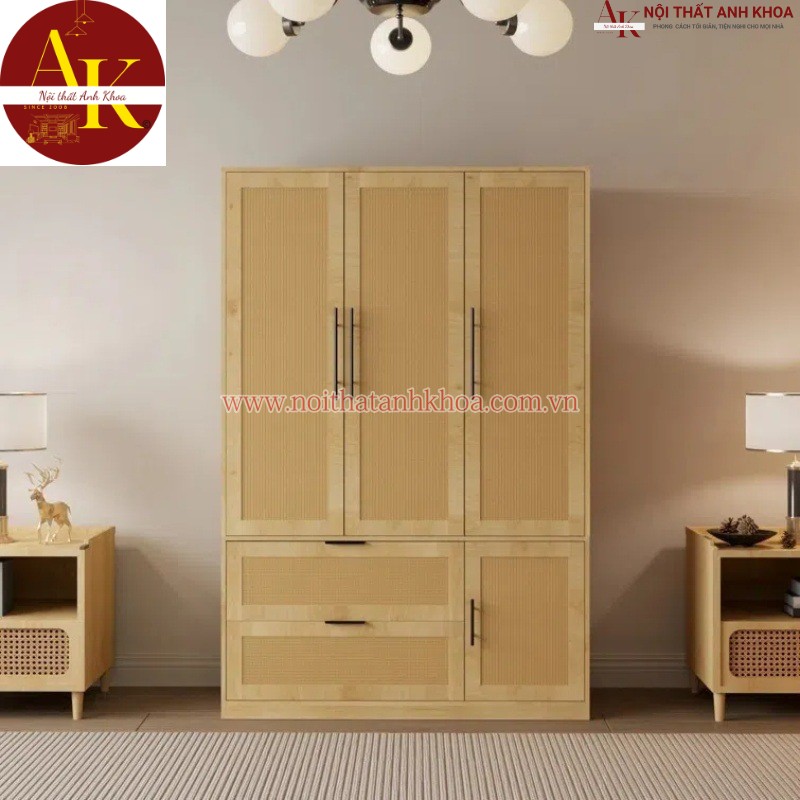 Mẫu Tủ Quần Áo Đẹp Cánh Đan Mây Sang Trọng Mẫu Tủ Quần Áo Đẹp Cánh Đan Mây Sang Trọng