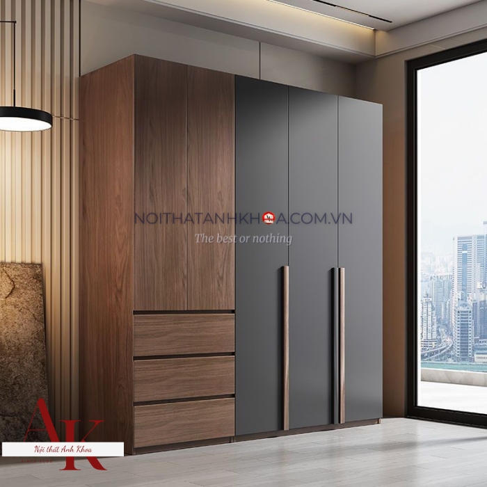 Tủ quần áo màu phối sang trọng Tủ quần áo màu phối sang trọng