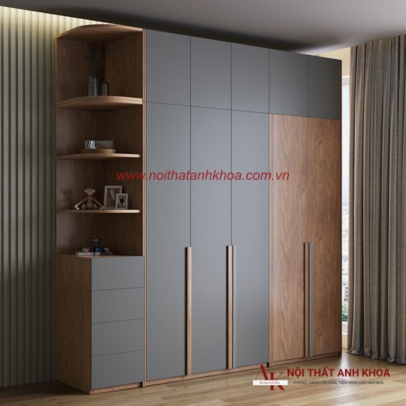 Tủ quần áo gỗ công nghiệp 5 cánh Tủ quần áo gỗ công nghiệp 5 cánh