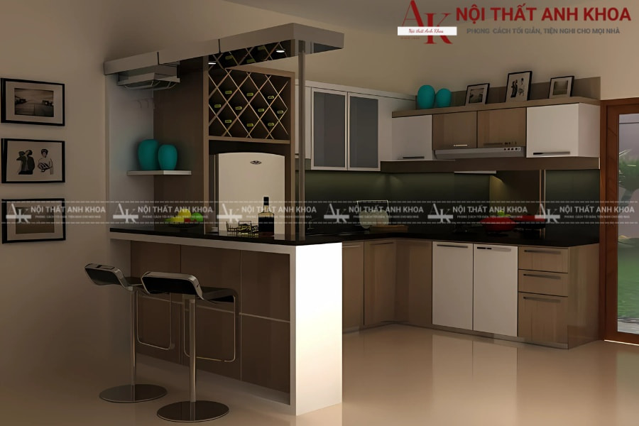 Mẫu tủ rượu quầy bar hiện đại: Tối giản, lịch lãm và thông minh Mẫu tủ rượu quầy bar hiện đại: Tối giản, lịch lãm và thông minh