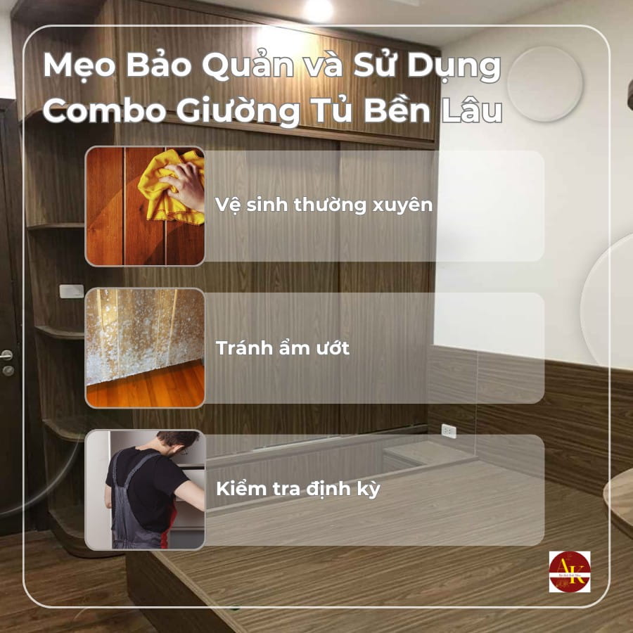 Mẹo bảo quản và sử dụng combo giường tủ bền lâu Mẹo bảo quản và sử dụng combo giường tủ bền lâu