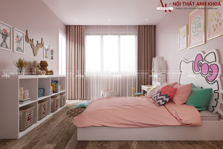 Trang trí phòng ngủ trẻ em bằng đồ nội thất an toàn, thân thiện Trang trí phòng ngủ trẻ em bằng đồ nội thất an toàn, thân thiện