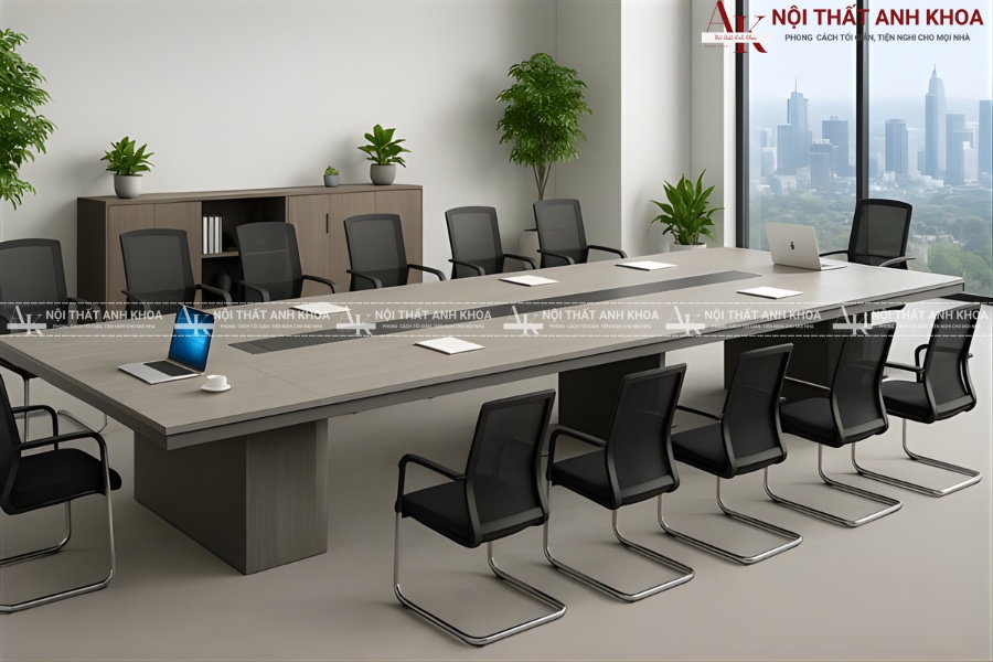 Mẫu bàn họp gỗ công nghiệp đẹp, hiện đại nhất 2025 Mẫu bàn họp gỗ công nghiệp đẹp, hiện đại nhất 2025