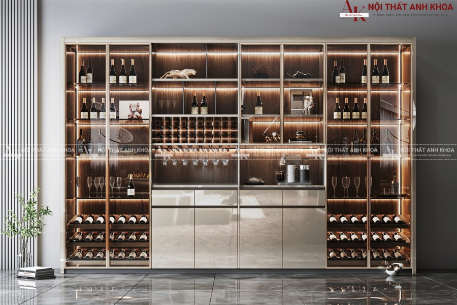 Tủ rượu kính toàn phần Tủ rượu kính toàn phần