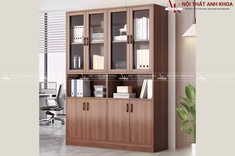 Tủ hồ sơ 4 cánh gỗ công nghiệp thiết kế hiện đại Tủ hồ sơ 4 cánh gỗ công nghiệp thiết kế hiện đại
