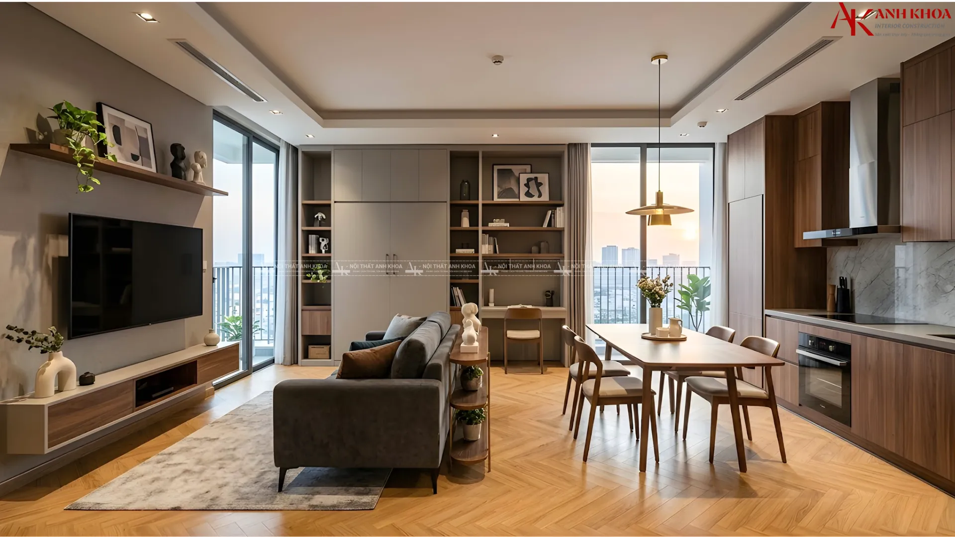 Trang trí thiết kế căn hộ nhà ở cho gia đình trẻ - Tiết kiệm diện tích Trang trí thiết kế căn hộ nhà ở cho gia đình trẻ - Tiết kiệm diện tích