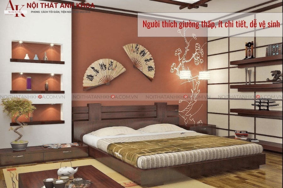 Người yêu thích giường thấp, ít chi tiết, dễ vệ sinh Người yêu thích giường thấp, ít chi tiết, dễ vệ sinh