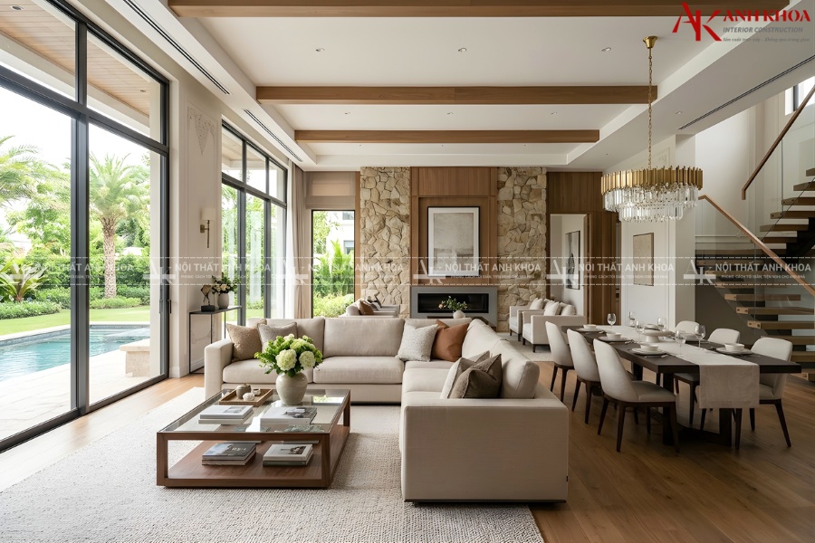 Không gian nội thất biệt thự chuẩn Resort Không gian nội thất biệt thự chuẩn Resort