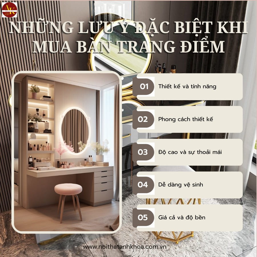 Những Lưu Ý Đặc Biệt Khi Mua Bàn Trang Điểm Những Lưu Ý Đặc Biệt Khi Mua Bàn Trang Điểm