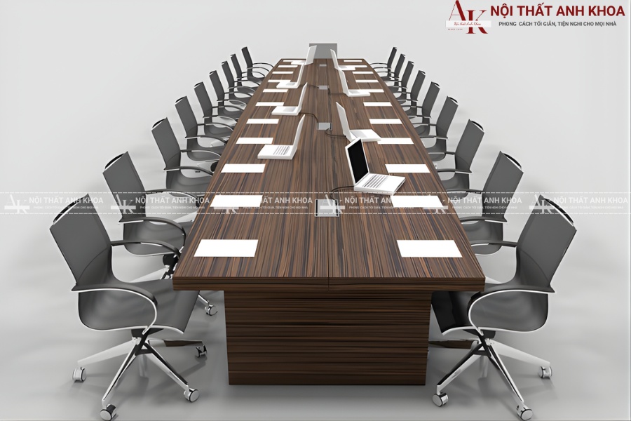 Bàn họp gỗ MDF - Giải pháp tiết kiệm cho không gian văn phòng Bàn họp gỗ MDF - Giải pháp tiết kiệm cho không gian văn phòng