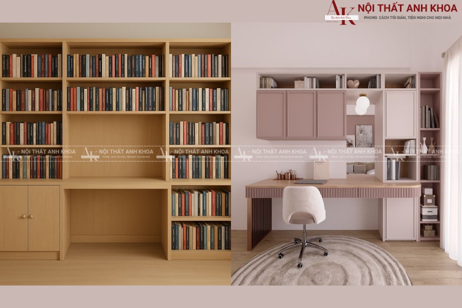 Nội thất Anh Khoa - Địa chỉ cung cấp bàn học kèm giá sách Nội thất Anh Khoa - Địa chỉ cung cấp bàn học kèm giá sách