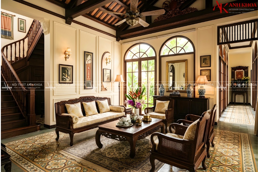 Thiết kế nội thất biệt thự tinh tế trong từng đường nét Thiết kế nội thất biệt thự tinh tế trong từng đường nét