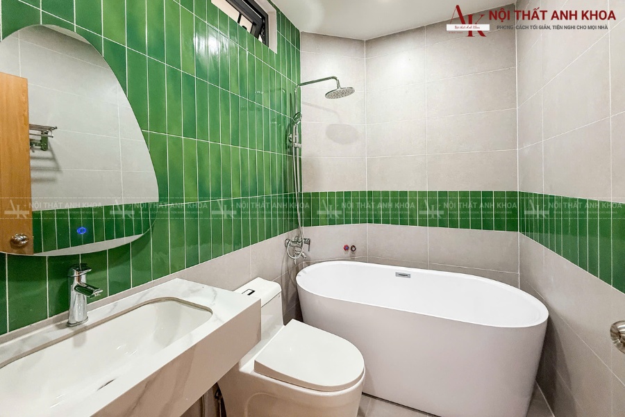 Không gian phòng tắm được thiết kế thông minh Không gian phòng tắm được thiết kế thông minh