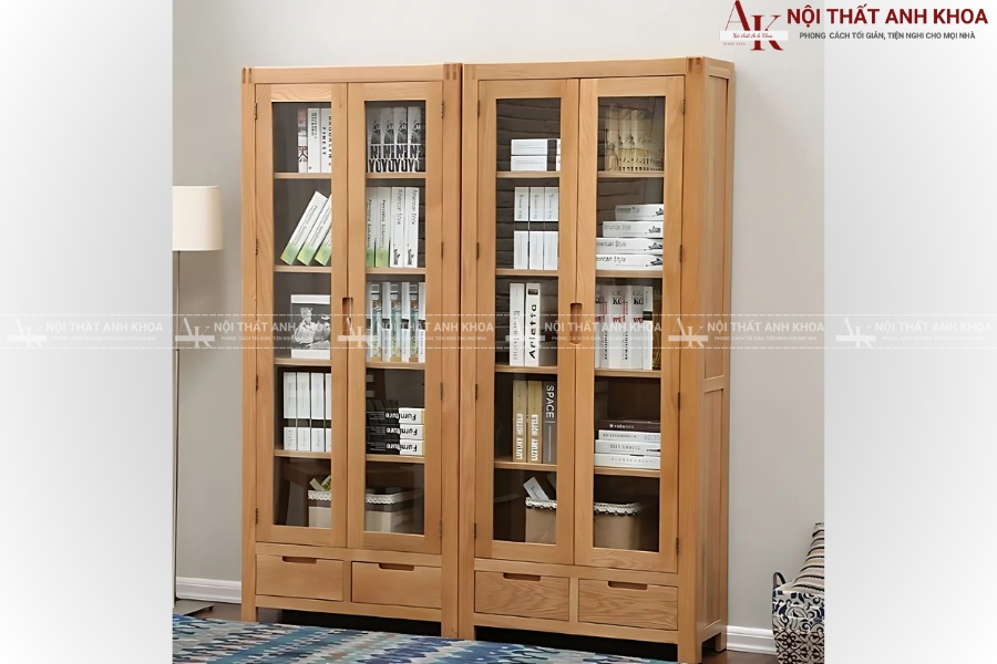 Mẫu tủ hồ sơ văn phòng gỗ tự nhiên - Bền đẹp theo thời gian Mẫu tủ hồ sơ văn phòng gỗ tự nhiên - Bền đẹp theo thời gian