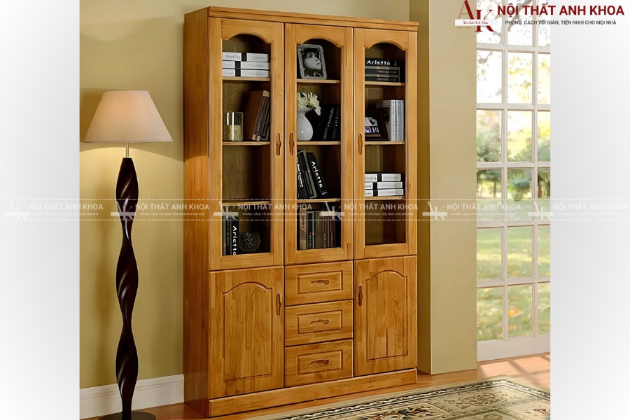 Tủ hồ sơ văn phòng bằng gỗ tự nhiên - Sang trọng, bền đẹp Tủ hồ sơ văn phòng bằng gỗ tự nhiên - Sang trọng, bền đẹp