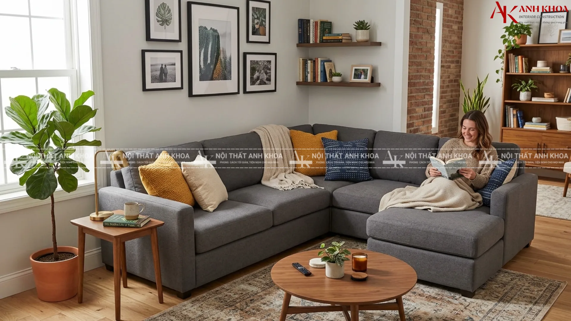 Sofa chữ L - Giải pháp hoàn hảo cho mọi góc khuất phòng khách Sofa chữ L - Giải pháp hoàn hảo cho mọi góc khuất phòng khách