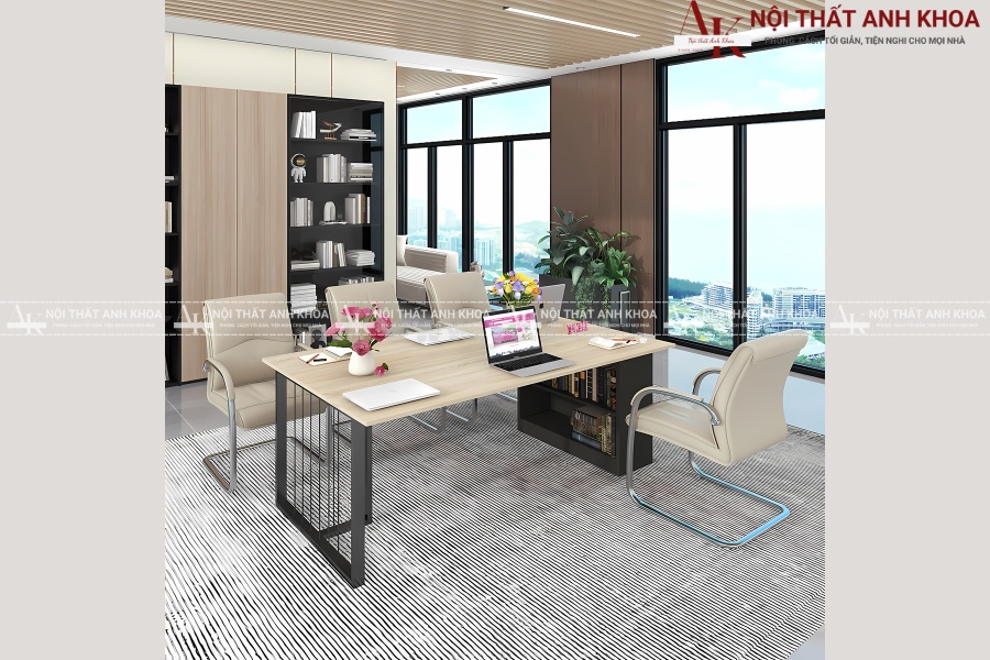 Mẫu bàn họp 6 ghế cho không gian làm việc hiện đại Mẫu bàn họp 6 ghế cho không gian làm việc hiện đại