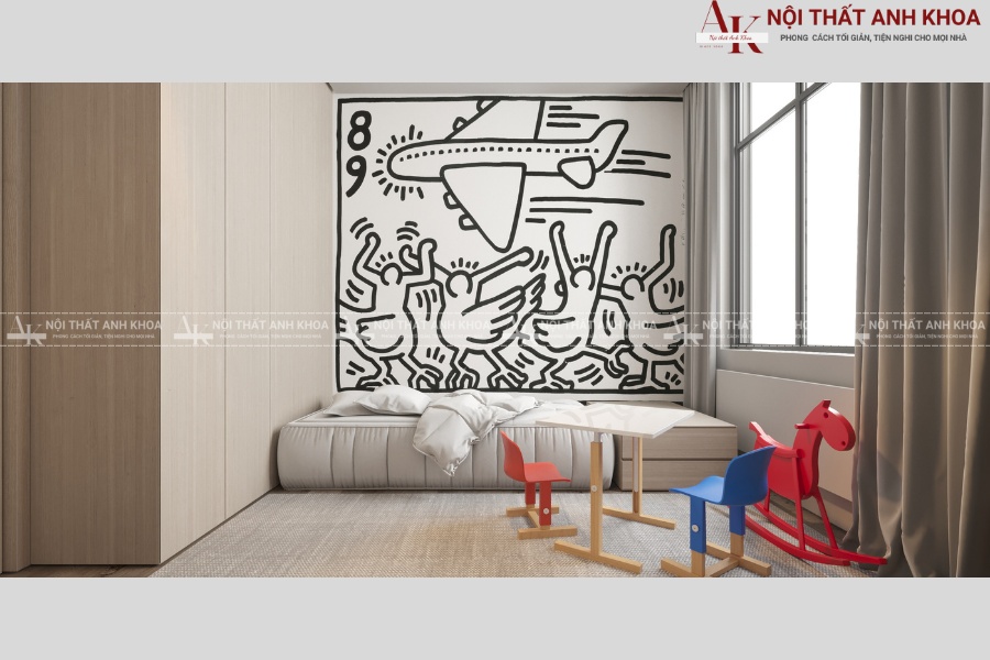 Cách chia không gian hợp lý cho phòng ngủ 2 bé trai Cách chia không gian hợp lý cho phòng ngủ 2 bé trai