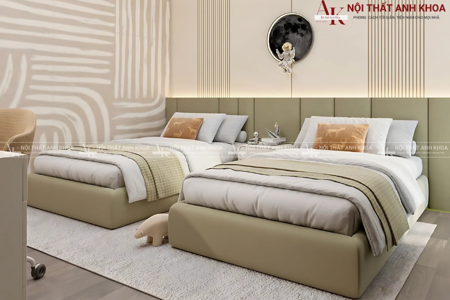 Thiết kế phòng ngủ song song cho 2 bé trai gái Thiết kế phòng ngủ song song cho 2 bé trai gái