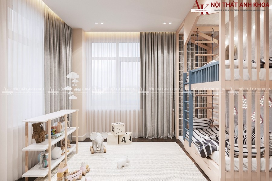 Thiết kế phòng ngủ 2 bé trai - Độc đáo, ấn tượng Thiết kế phòng ngủ 2 bé trai - Độc đáo, ấn tượng