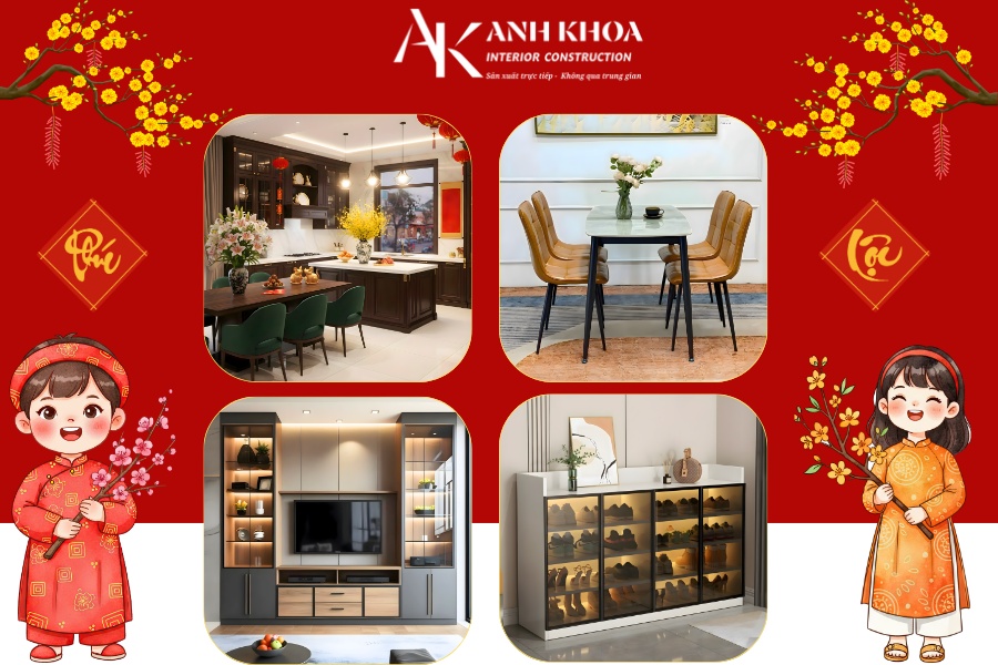 Đón tết an khang với không gian nội thất chuẩn gu Đón tết an khang với không gian nội thất chuẩn gu