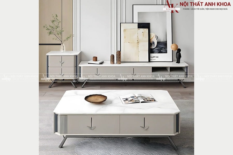 Bàn sofa mặt đá nhân tạo - Thẩm mỹ cao, giá thành hợp lý Bàn sofa mặt đá nhân tạo - Thẩm mỹ cao, giá thành hợp lý