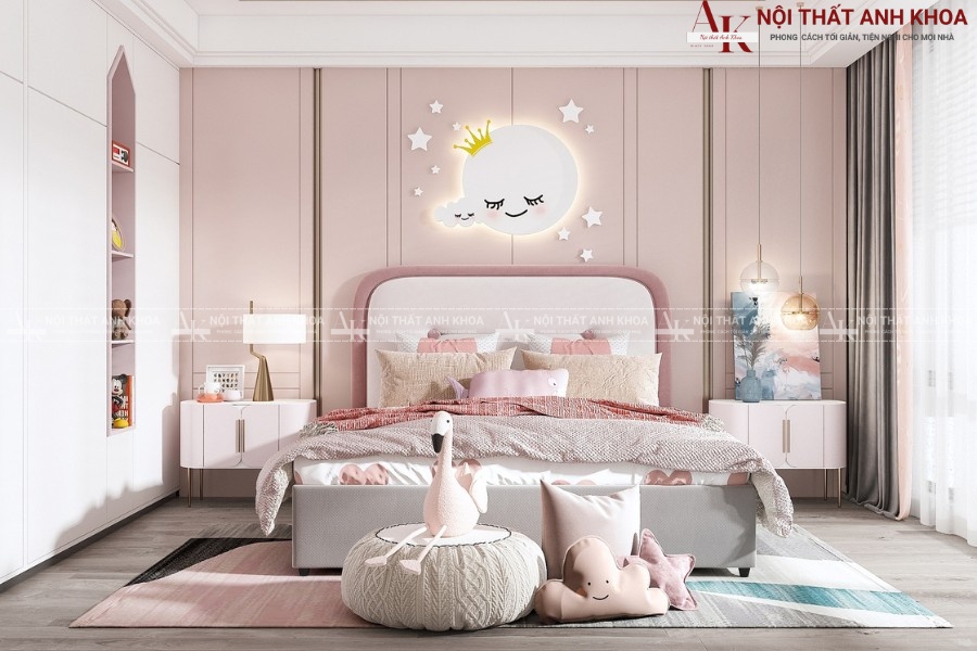 Phòng ngủ công chúa ngọt ngào - Khiến bé yêu thích ngay Phòng ngủ công chúa ngọt ngào - Khiến bé yêu thích ngay