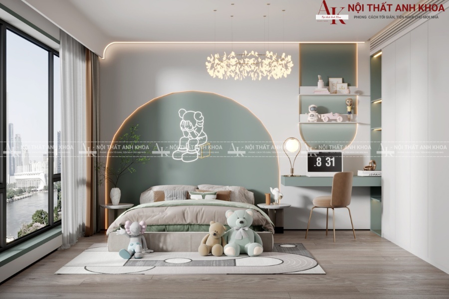 Thiết kế phòng ngủ công chúa - Vừa đẹp, vừa tiện nghi Thiết kế phòng ngủ công chúa - Vừa đẹp, vừa tiện nghi