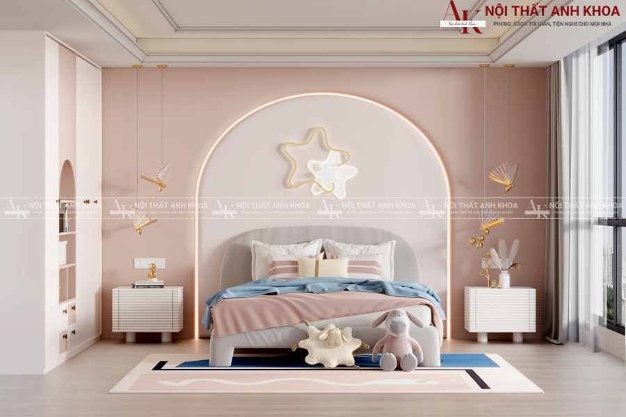Thiết kế phòng ngủ công chúa hiện đại Thiết kế phòng ngủ công chúa hiện đại