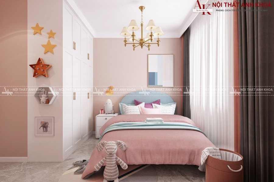 Thiết kế phòng ngủ công chúa - Phong cách hiện đại, tối giản Thiết kế phòng ngủ công chúa - Phong cách hiện đại, tối giản