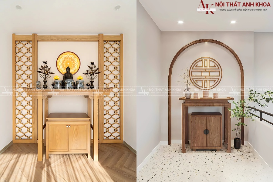 Mẫu bàn thờ nhỏ gọn cho căn hộ chung cư Mẫu bàn thờ nhỏ gọn cho căn hộ chung cư