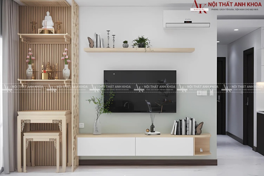 Bàn thờ chuẩn phong phong thủy - Mang lại tài lộc, bình an Bàn thờ chuẩn phong phong thủy - Mang lại tài lộc, bình an