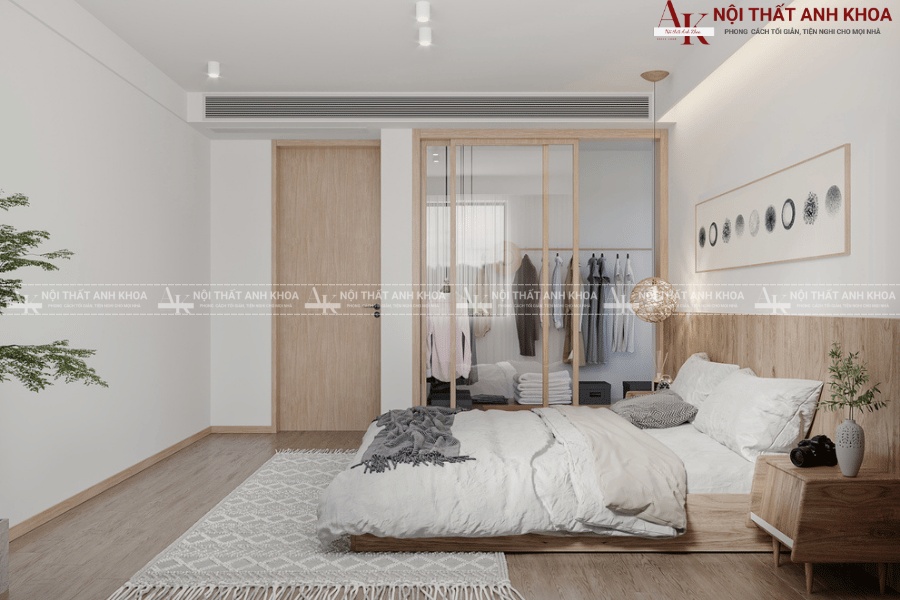 Mẫu nội thất phòng ngủ nhỏ tối giản nhưng sang trọng Mẫu nội thất phòng ngủ nhỏ tối giản nhưng sang trọng