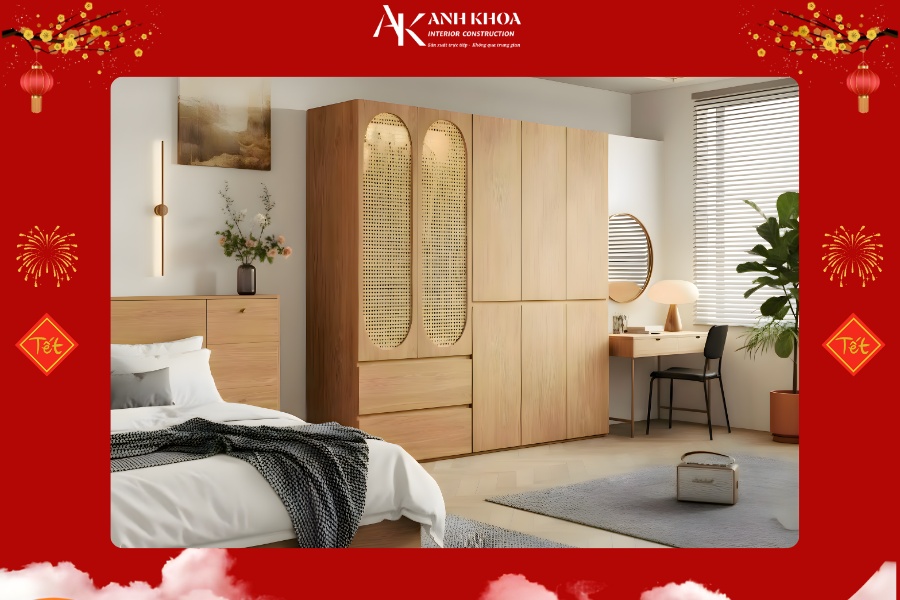 Mẫu tủ áo gỗ MDF bền đẹp, phù hợp mọi không gian Mẫu tủ áo gỗ MDF bền đẹp, phù hợp mọi không gian